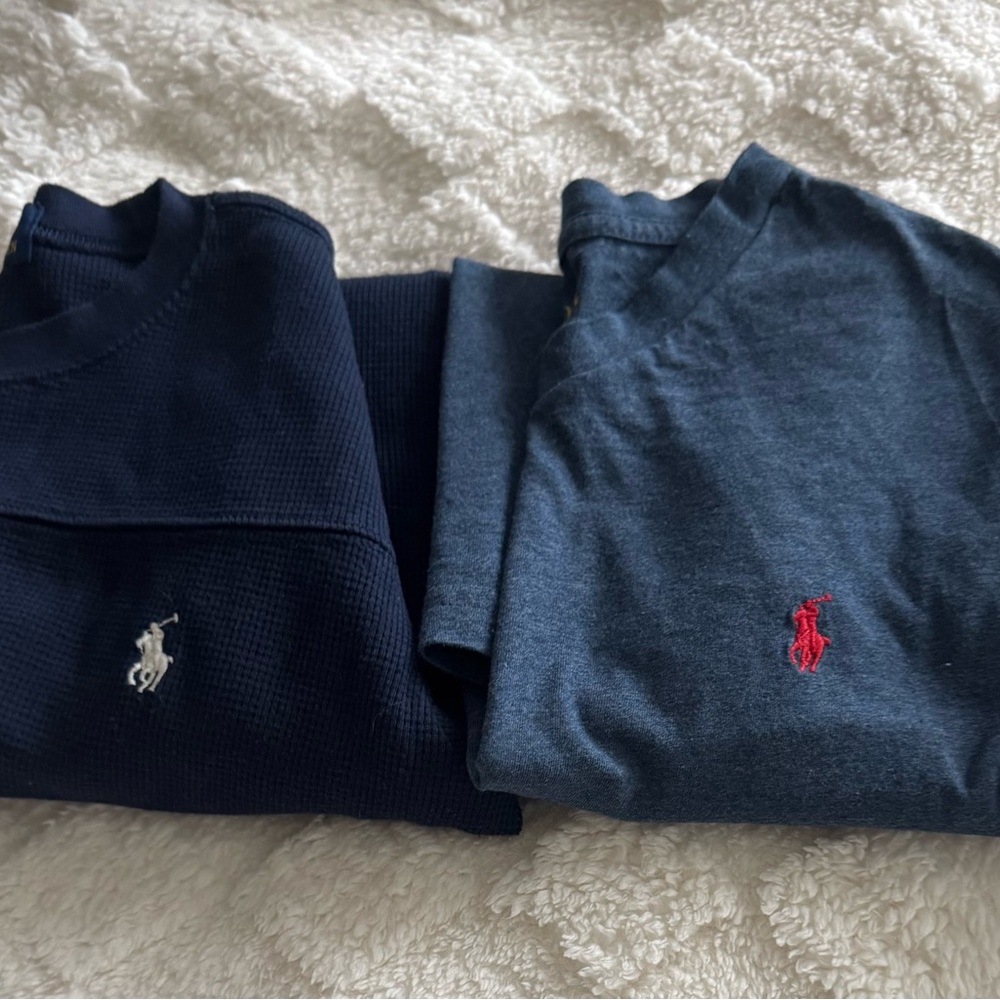 2 Polo by Ralph Lauren Men's Navy and Blue Sweater Set